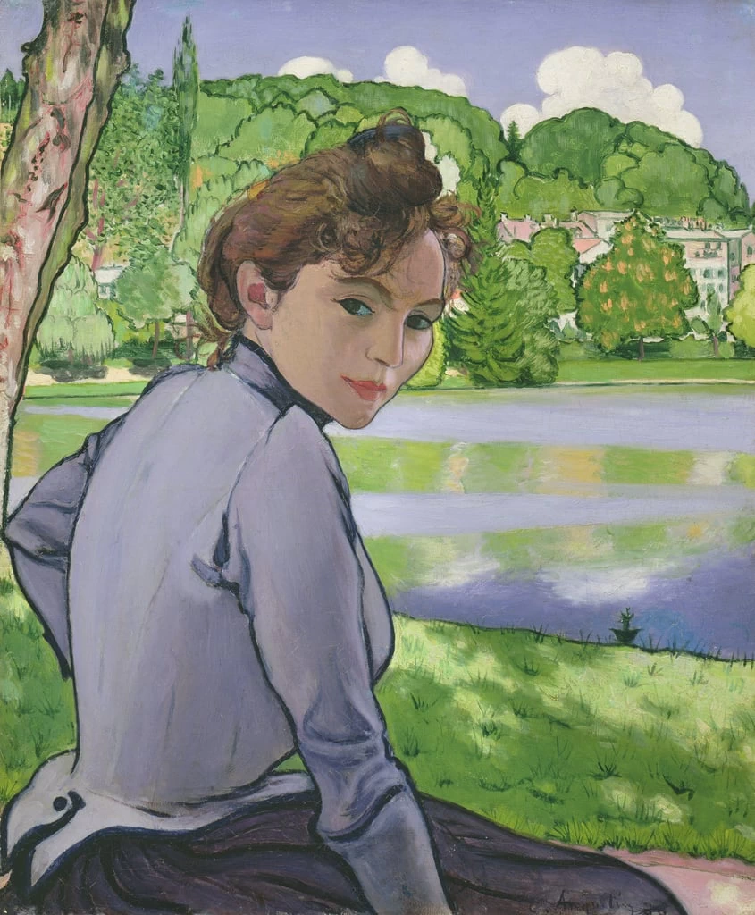 Ritratto di donna alla riva del lago, 1889